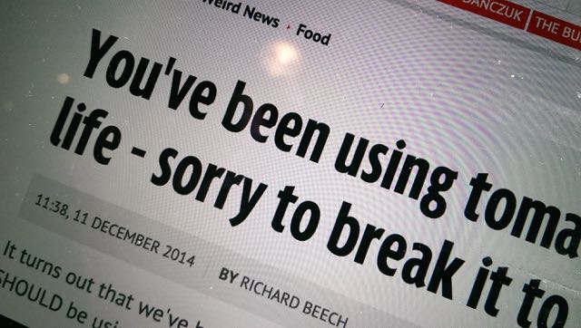 You've been doing it wrong...